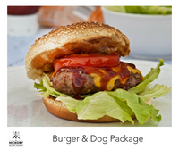 Burger and Hot Dog Package Ready for the Grill