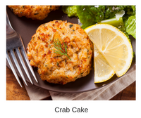 Crab cakes with a lemon caper aioli